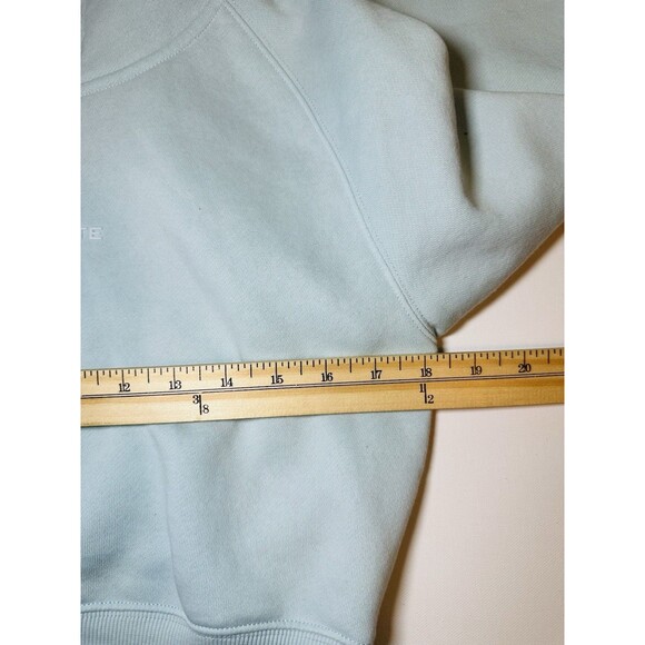 Alphalete Light Blue Crop Hoodie Sweatshirt Pullover Women's SMALL - Picture 11 of 12
